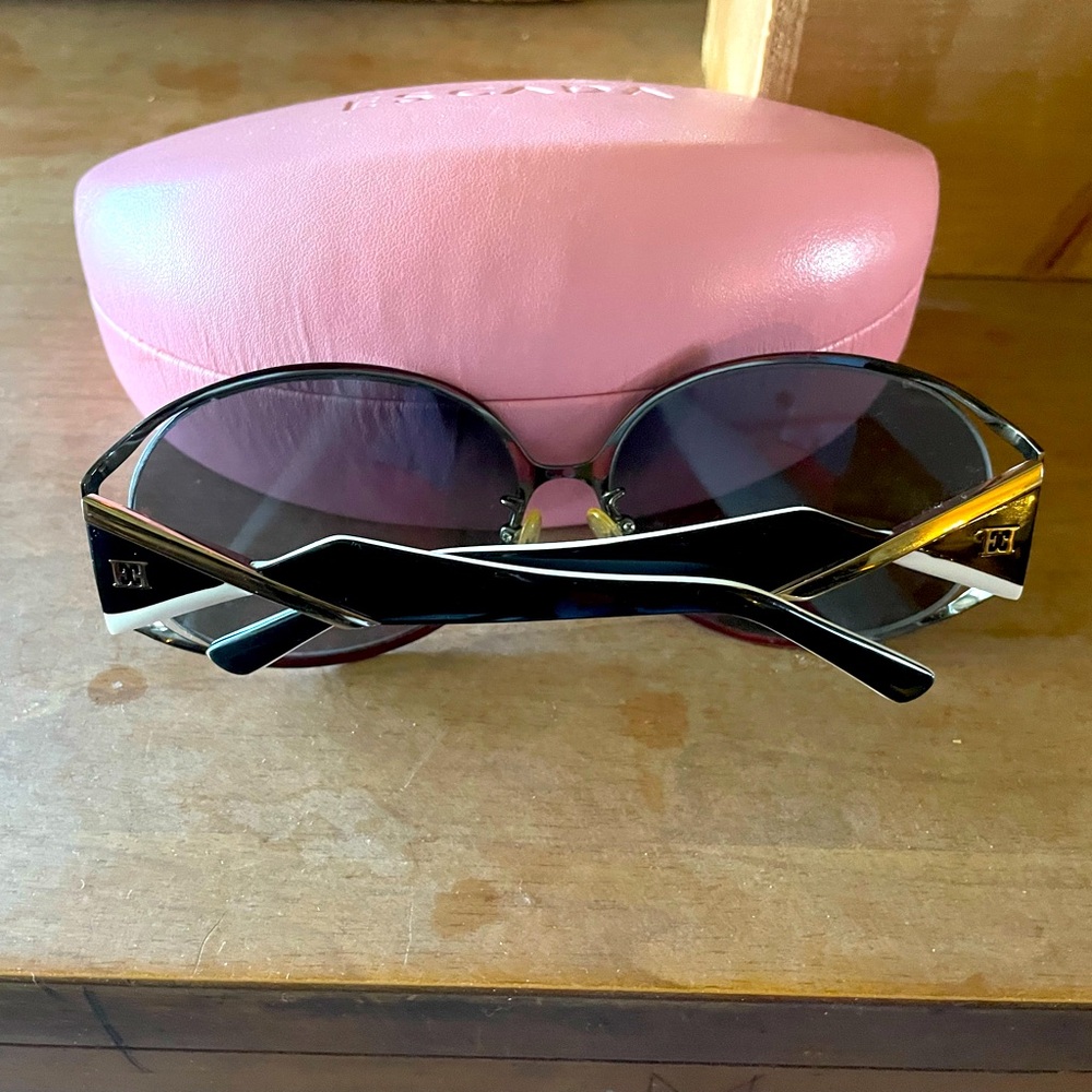 Escada Black, White and Silver Women's Sunglasses